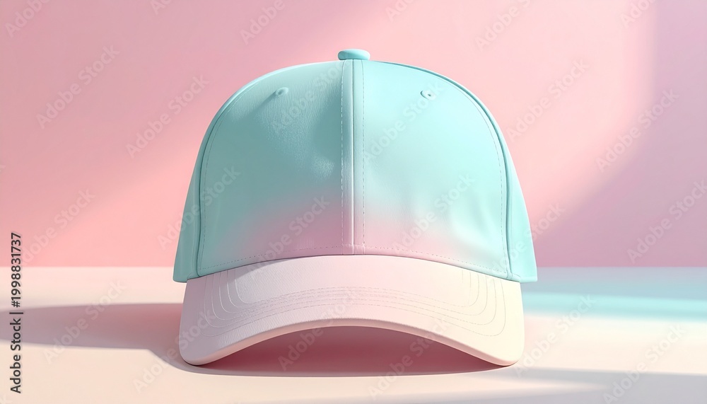 Fototapeta premium Pastel gradient baseball cap
