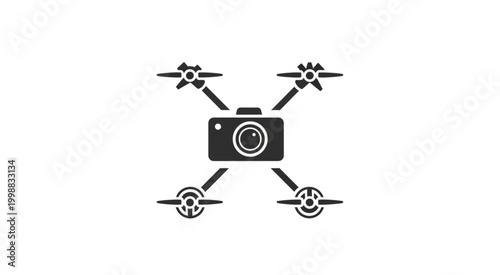 Drone with camera, aerial photography, capturing moments, technology, innovation, flying device, remote control.
