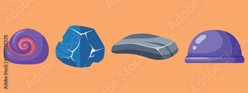 Collection of interesting rocks and stones