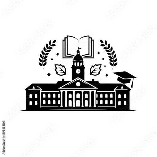 University building with books