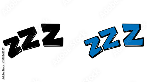 Sleeping Z Letter Icon – Comic Sleep Symbol Vector