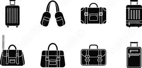 Luggage and travel bags collection for journey and vacation.