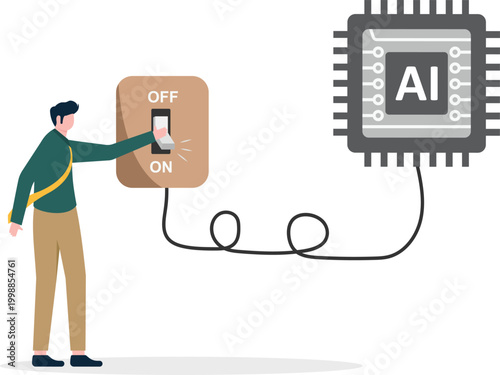 Expert activating artificial intelligence with AI chip switch