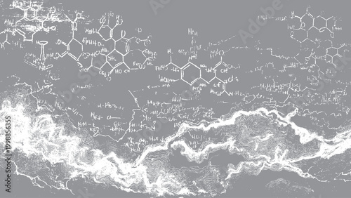 Topographic contour lines forming abstract mountain landscape Abstract topography with layered contour line texture