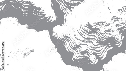 Stylized earth cross section with rough textured base