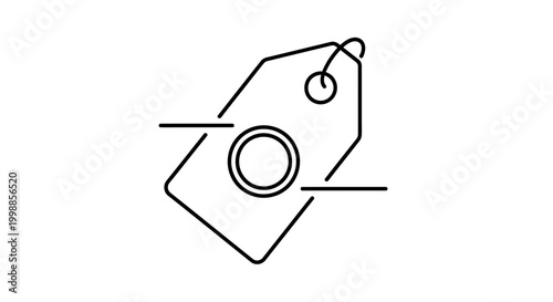 Price Tag Icon, Sale Label, Discount Offer, Shopping Tag, Marketing Symbol