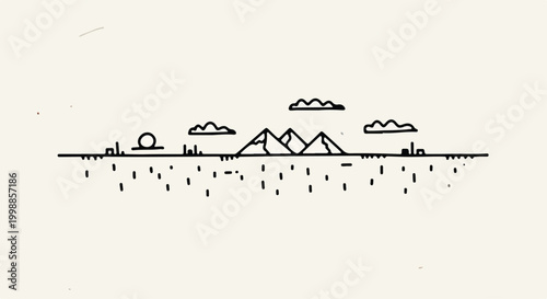 Cute yellow duck swimming in a pond vector illustration, happy rubber ducky character in nature landscape, cartoon waterfowl on blue water
