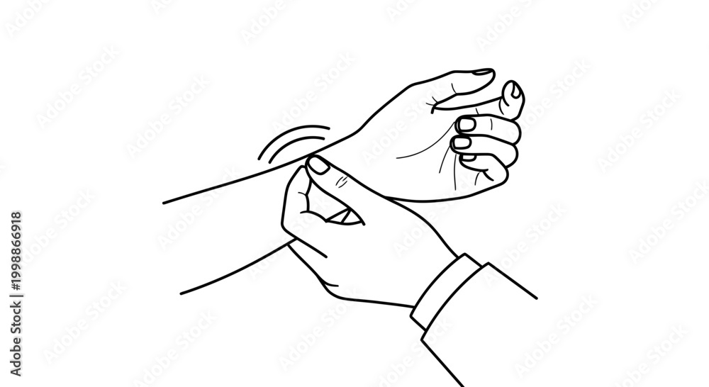 Obraz premium Doctor checking patient's pulse on wrist, medical checkup, healthcare concept