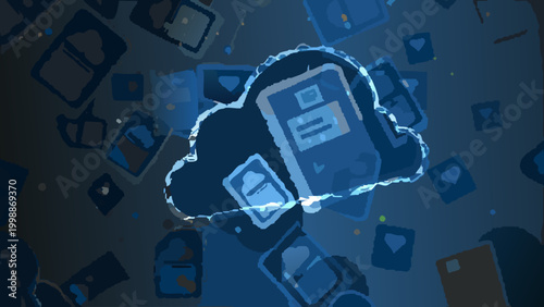 Secure cloud storage for legal documents with encrypted files and safe access