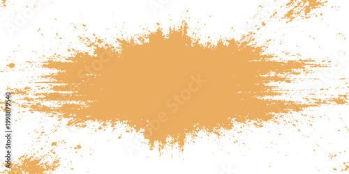 An artistic splash of orange pigment forms a captivating design.