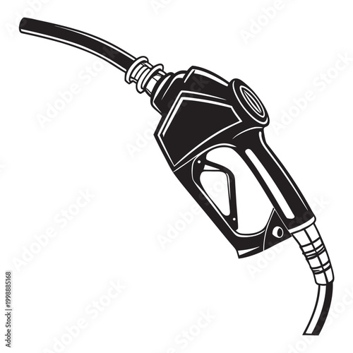 Gas pump nozzle, fuel nozzle, gasoline pump, fueling station