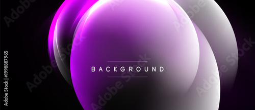 Abstract purple, white shapes overlap. Gradient effect creates depth, modern design. Text reads BACKGROUND centrally positioned.