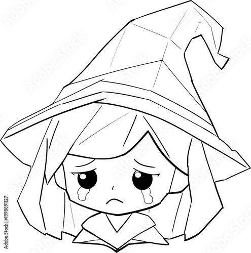 Sad mage with tears, showing emotional disappointment and sorrow.