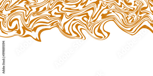 Vector Seamless Border dengan Mengalir A Abstrak Manis Tekstur. Latar belakang Makanan Kreatif untuk Desain Kemasan dan Iklan