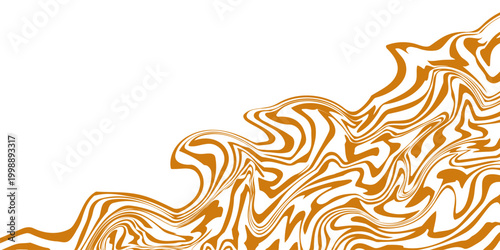 Vector Seamless Border dengan Mengalir A Abstrak Manis Tekstur. Latar belakang Makanan Kreatif untuk Desain Kemasan dan Iklan