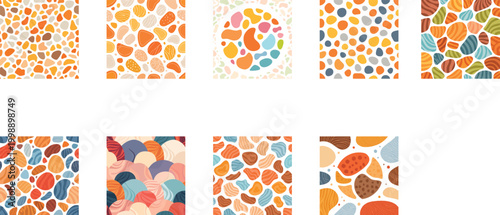 Organic Texture set of abstract backgrounds