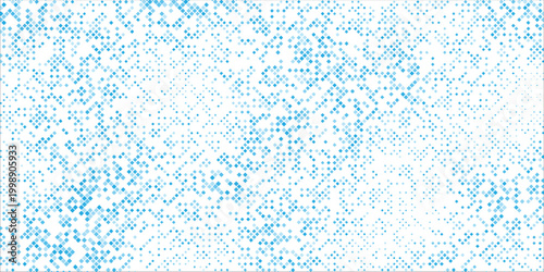 Retro light blue halftone screen print background with gritty dot texture.