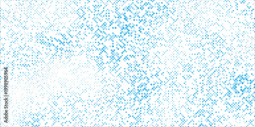 Abstract blue water mist background with halftone spray texture.