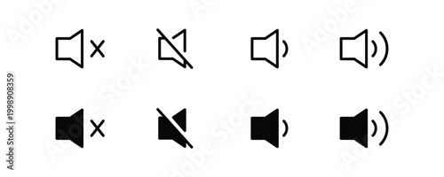 loud speaker icon, Voice , Record. Sound recording Studio Symbol. volume icons button, vector, sign, symbol, logo, illustration, editable stroke, design style isolated on white linear pictogram
