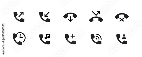 Phone icon, Call, icon Telephone Contact, Mobile Differente Contect icon, button, vector, sign, symbol, logo, illustration, editable stroke and flat design style isolated on white linear pictogram