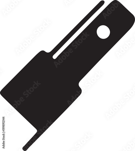 Putty Knife Icon. Scraper Tool Graphic.