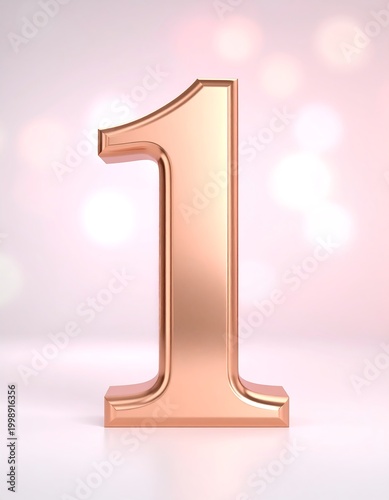 Shiny, metallic number 