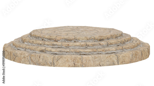 Bild auf Leinwand 3d rendering stone platform