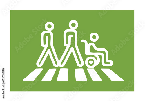 誰もが安全に渡れるバリアフリー横断歩道標識