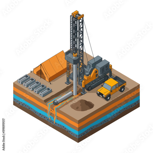 Oil Rig Drilling Equipment Machinery Industrial.