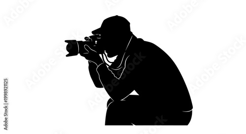 Man holding a camera and pointing.