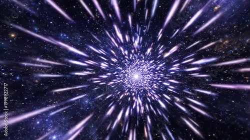 Star tunnel warp speed in a ultra smooth animation,