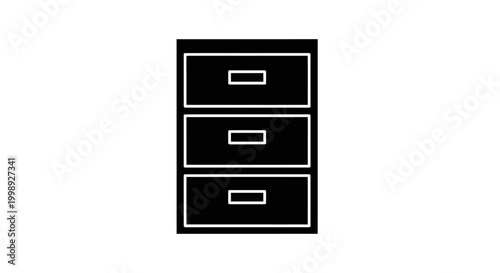 Three Drawer Storage Unit.