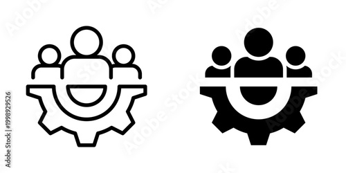 Human resources icon, element icon for design branding, print, and digital media