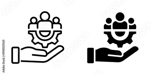 Human resources icon, element icon for design branding, print, and digital media
