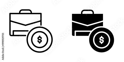 Money bag icon, element icon for design branding, print, and digital media