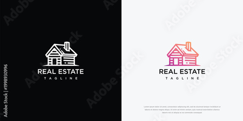 Minimalist House Logo Design Vector