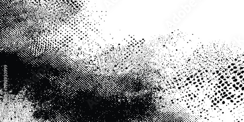 Abstract halftone background . Grunge halftone background Vector, black and white error glitch art design grunge background Dot pop art comic sport style vector .