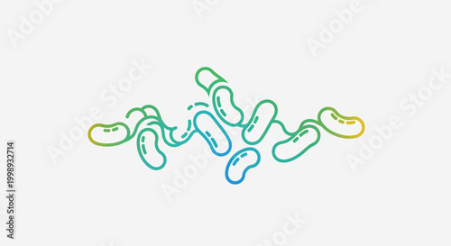 Abstract Colorful Jelly Beans and Swirls - Healthy Food Concept