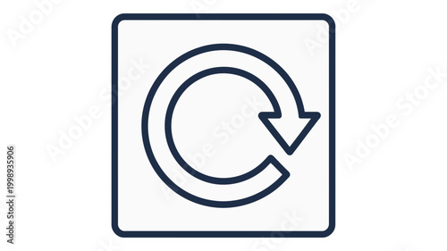 Refresh icon with arrow