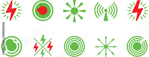 Red Pain Localization Circle Symbols for Human Body Marking Including Head Tooth Muscle Joint and Menstrual Pain Vector Illustration