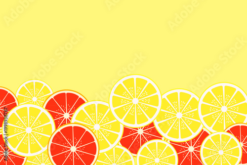 Orange Slice Background Texture. Summer bright tropical fruit background. Textures of orange or citrus slices. lemon pattern background