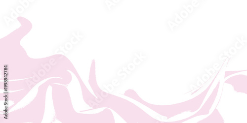 Abstract pink background with waves featuring a fashion beauty silhouette of a woman in a bikini with art design elements