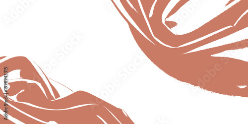 A cartoon vector illustration of a woman personifying love through a hand gesture silhouette featuring a palm and fingers as a symbolic body sign