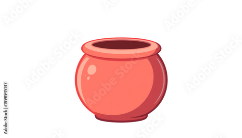 red ceramic vase