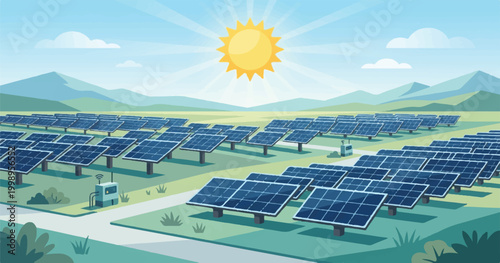 solar panels on the field