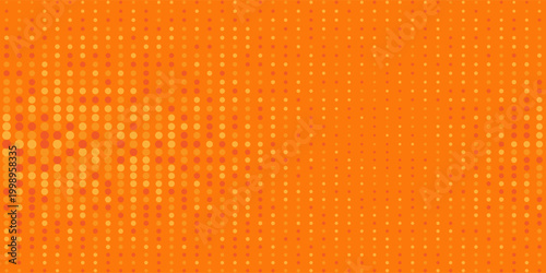 Modern dot yellow and orange pop art retro comic background with halftone dots abstract. Vektor design