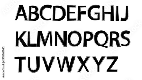 Grunge capital letters. Distressed font rough spray typeface with dirty paint texture, vintage eroded alphabet. Vector broken handwritten punk graffiti typography.