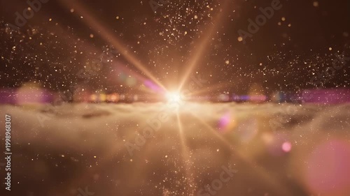 A dazzling cosmic spectacle of light and dust illuminating the universe's vast expanse