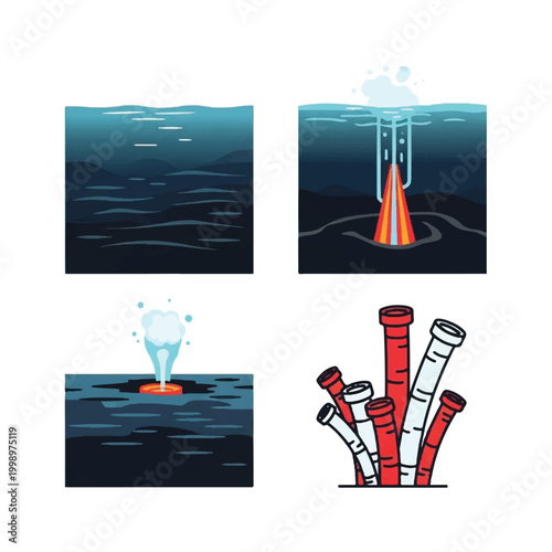 Offshore Oil Rig Drilling Platform.