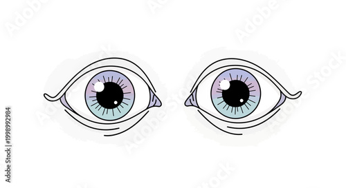 Blue eyes with detailed iris patterns.